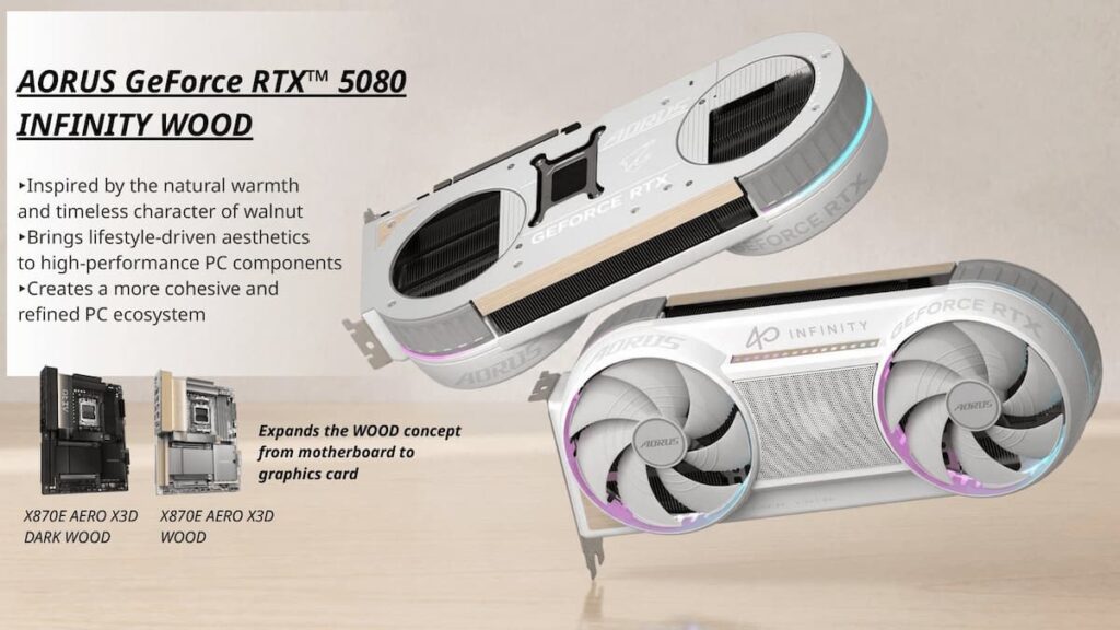 Gigabyte RTX 5080 AORUS Infinity Wood