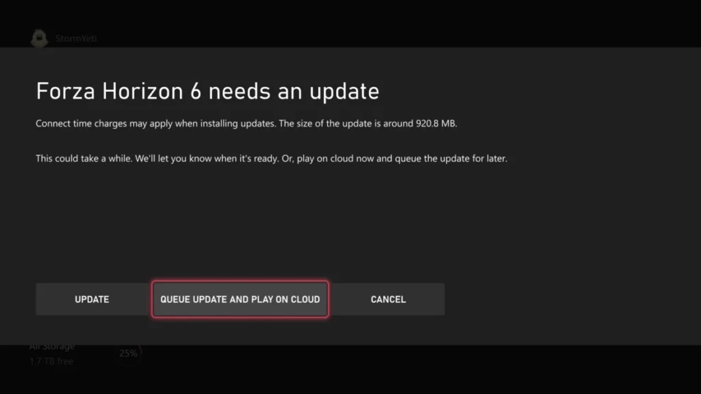 nueva actualización de XBOX