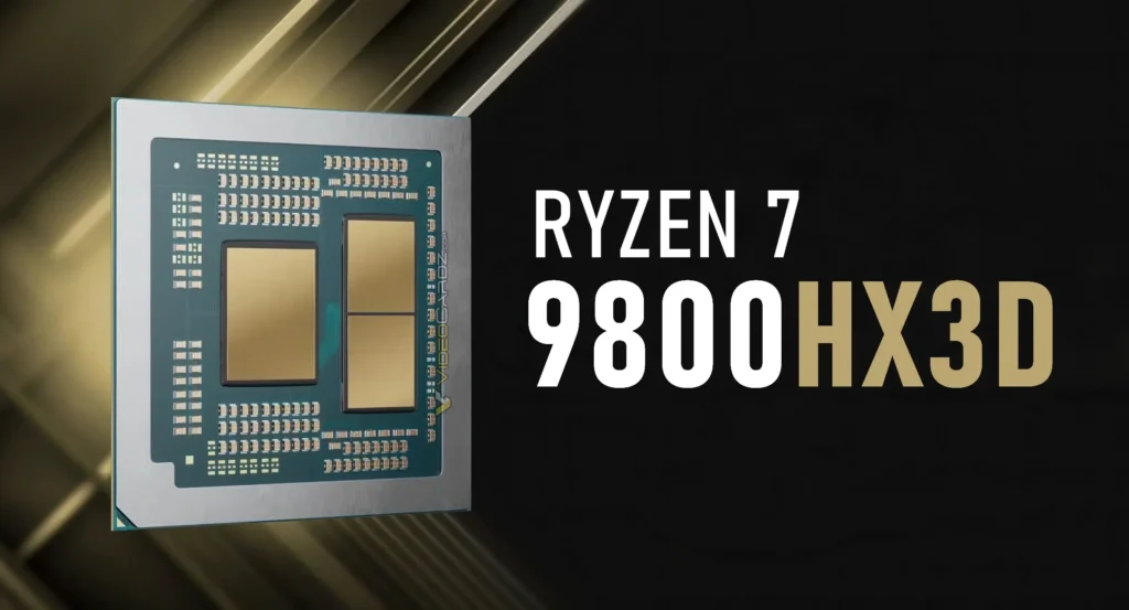 El supuesto Ryzen 7 9800HX3D llevaría la tecnología 3D V-Cache a los portátiles.