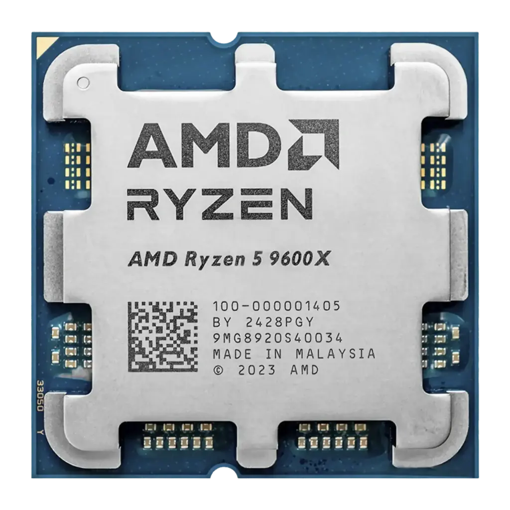 AMD Ryzen 5 9600X preparado para un ordenador de gama media.
