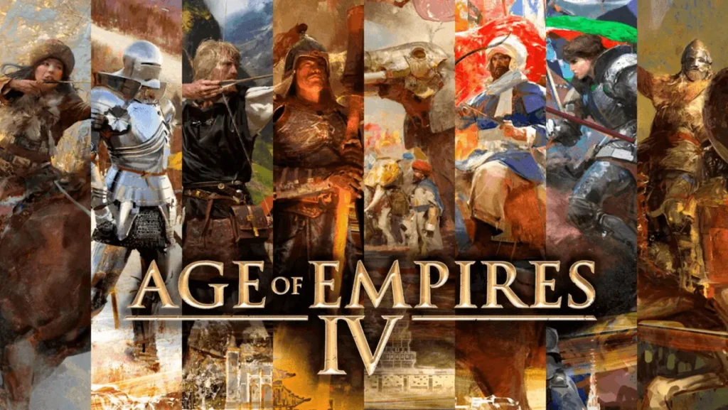 Ejército medieval en Age of Empires IV.