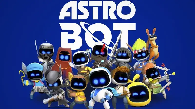 - Astro Bot durante uno de sus niveles de plataformas.