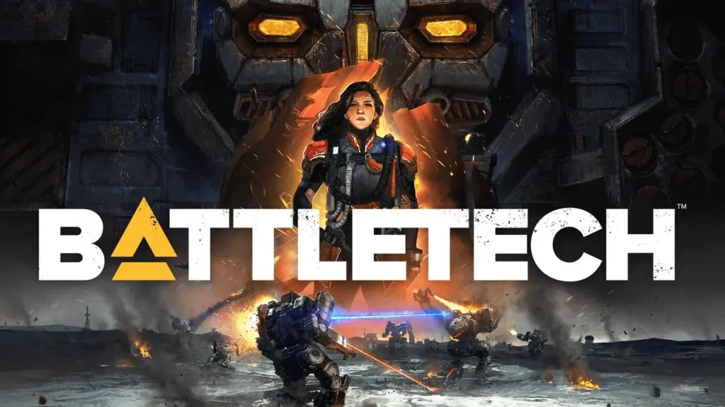 Meca de combate durante una misión en BATTLETECH.