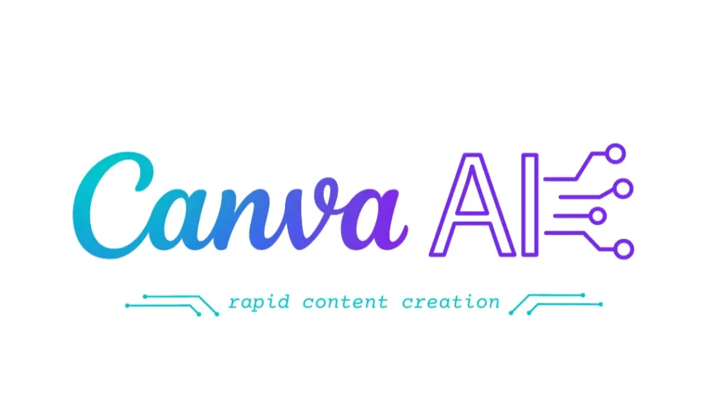Canva AI creando un diseño automáticamente.
