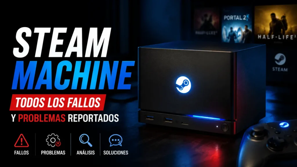 Steam Machine todos los fallos y problemas reportados