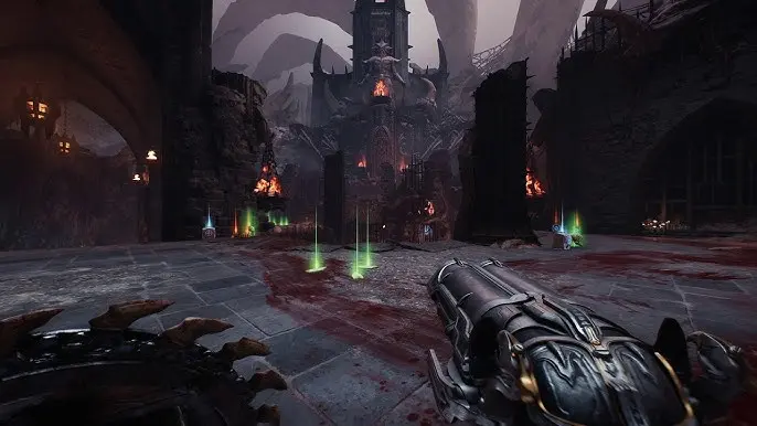 Arena de combate en DOOM The Dark Ages Revelations.
