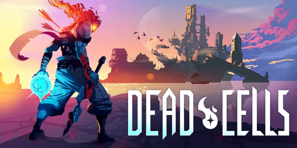 El Prisionero combatiendo con una espada en Dead Cells.