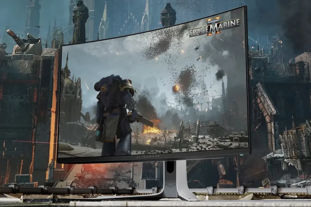Dell Alienware AW3225QF monitor gaming OLED 4K curvo