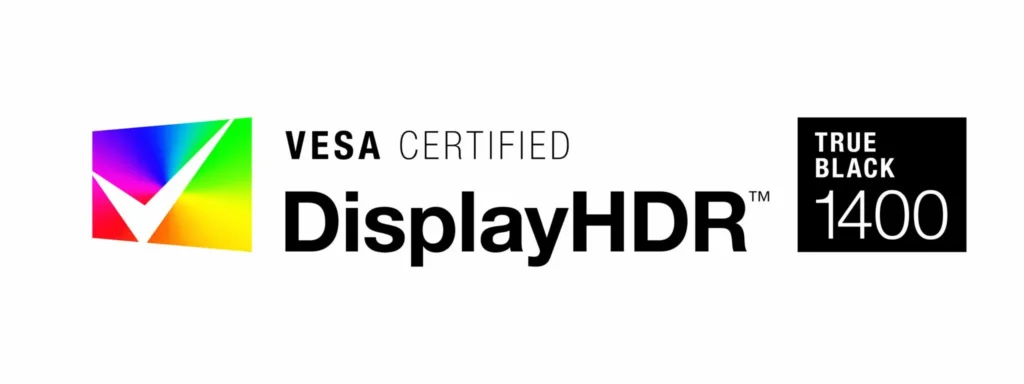 Monitor OLED mostrando una escena HDR de alto contraste como ejemplo del nuevo estándar DisplayHDR True Black 1400.