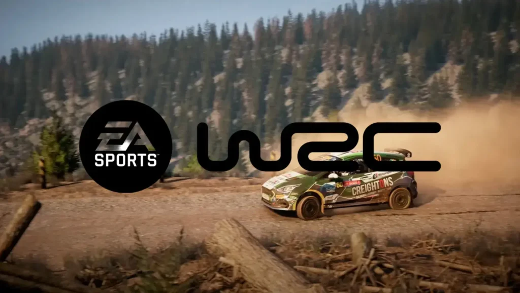 EA Sports WRC durante un tramo de rally sobre tierra.