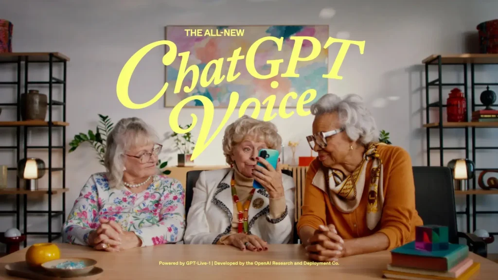 Usuario hablando con ChatGPT mediante GPT-Live durante una conversación por voz.