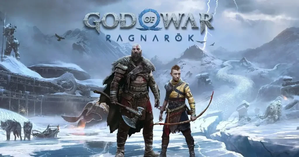 - Kratos y Atreus en God of War Ragnarök.