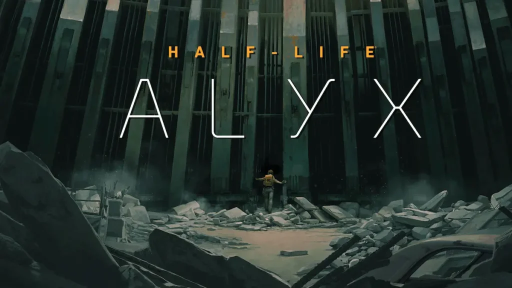 Alyx Vance explorando un edificio en Half-Life: Alyx.
