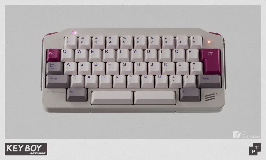 El KeyBoy Advance reproduce el diseño de la Game Boy Advance en formato teclado mecánico