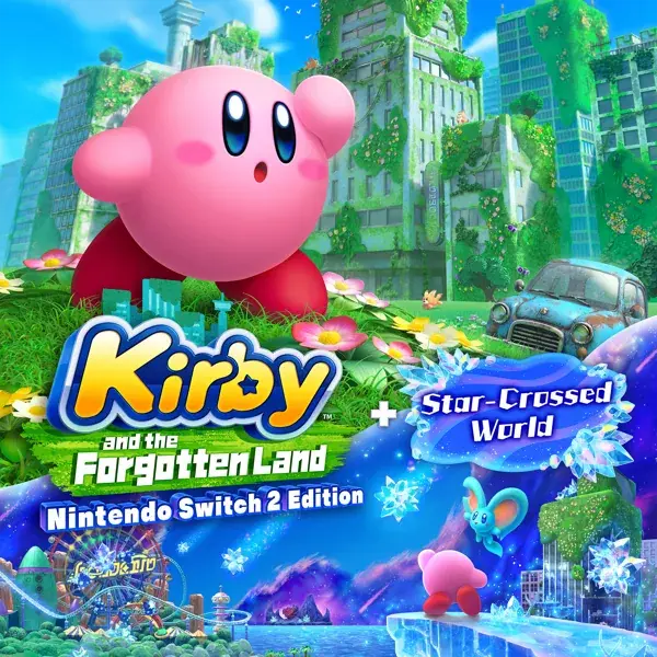 Kirby and the Forgotten Land cooperativo familiar colorido
