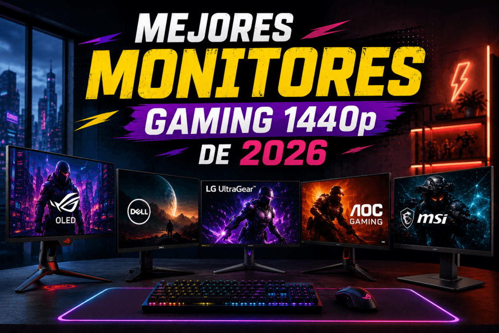 Mejores monitores gaming 1440p de 2026