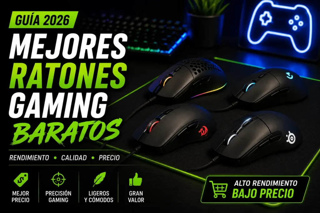 Mejores ratones gaming baratos de 2026