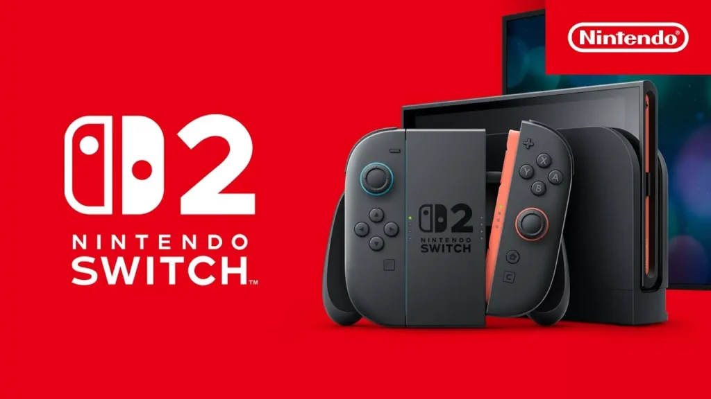 Nintendo Switch 2 en modo portátil con los Joy-Con conectados.