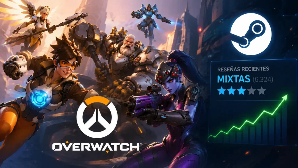 Overwatch mejora sus valoraciones en Steam tras años de críticas negativas
