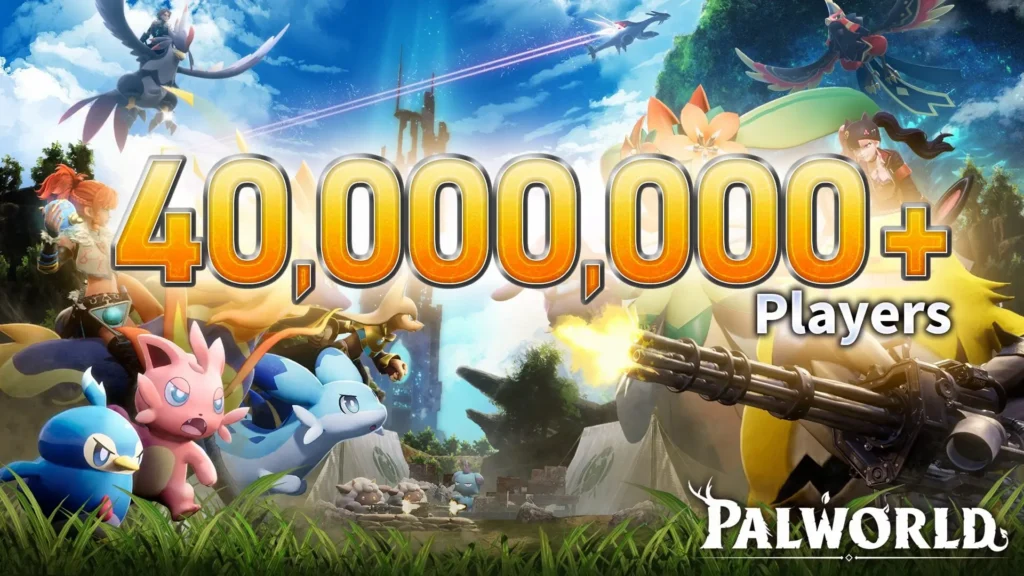 Palworld celebra haber superado los 40 millones de jugadores antes del lanzamiento de la versión 1.0.