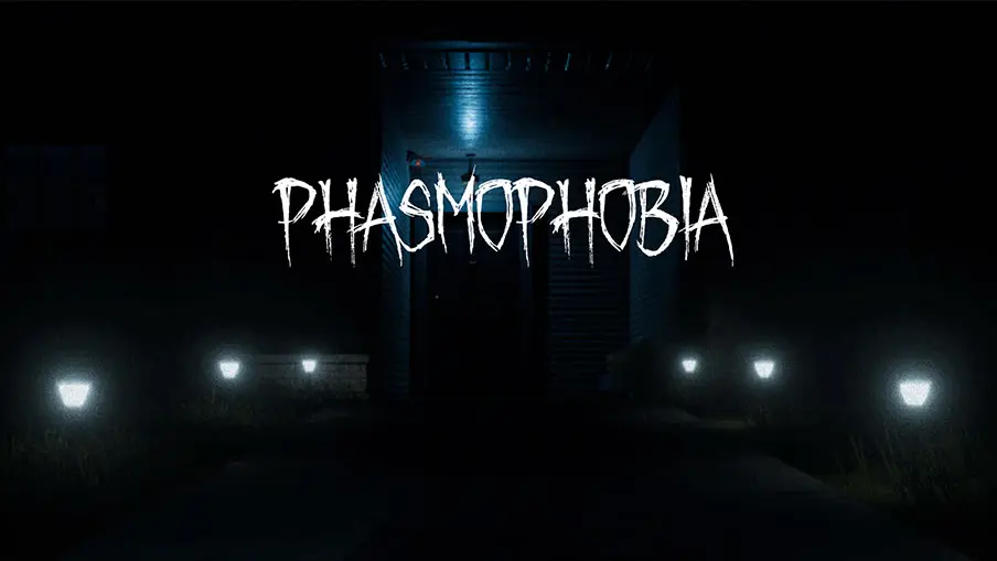 Investigadores paranormales buscando actividad sobrenatural en Phasmophobia.