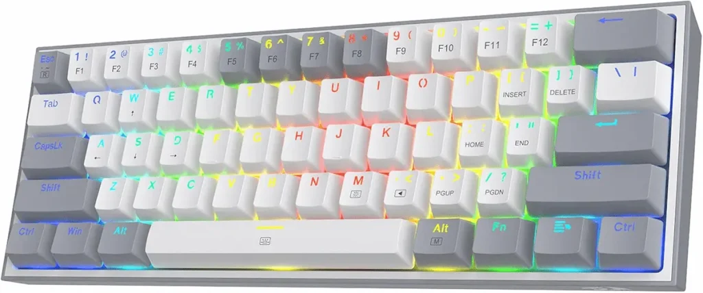 Redragon K617 Fizz con fondo blanco