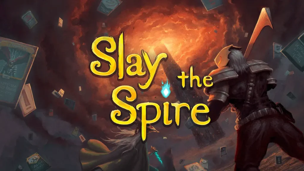 Combate por turnos con cartas en Slay the Spire.
