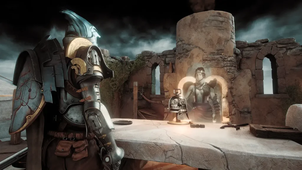 Captura de Soulframe Preludes con un jugador explorando una región de fantasía durante la pre-alpha.