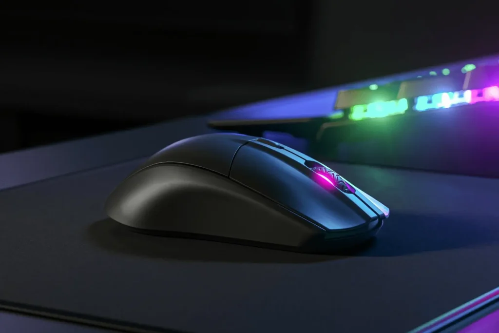 SteelSeries Rival 3 Wireless en setup gaming