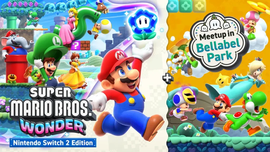 Super Mario Bros Wonder plataformas coloridas en Switch 2