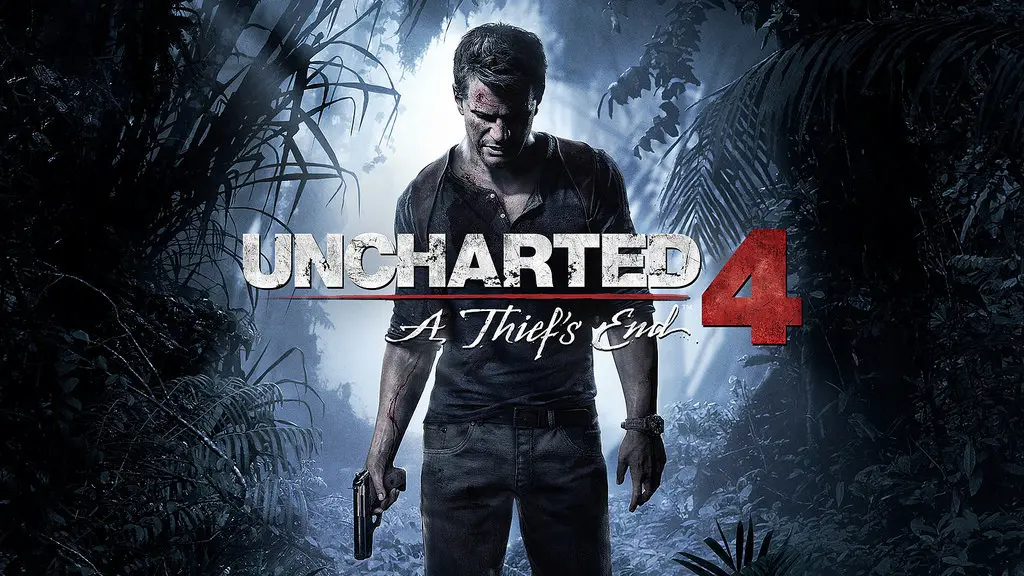 Nathan Drake explorando unas ruinas en mitad de la selva.