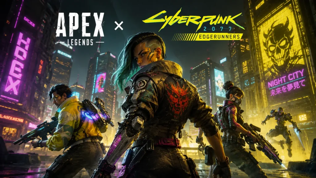 Apex Legends recibe un evento oficial inspirado en Cyberpunk 2077 y Night City