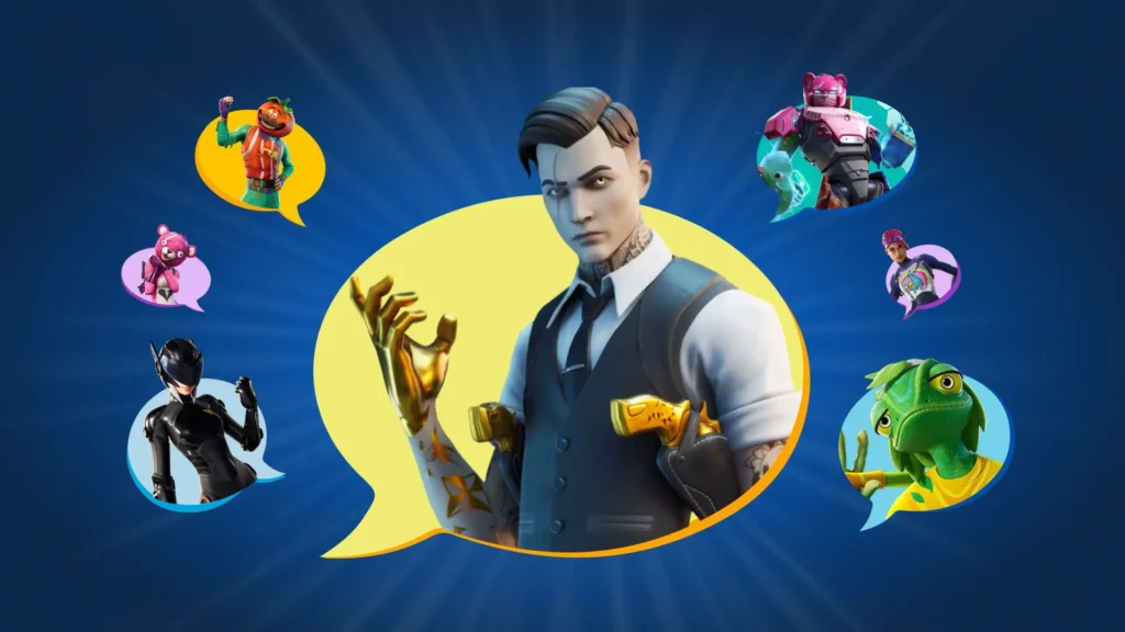 Peely como personaje con inteligencia artificial conversando en una experiencia de Fortnite creada por la comunidad.