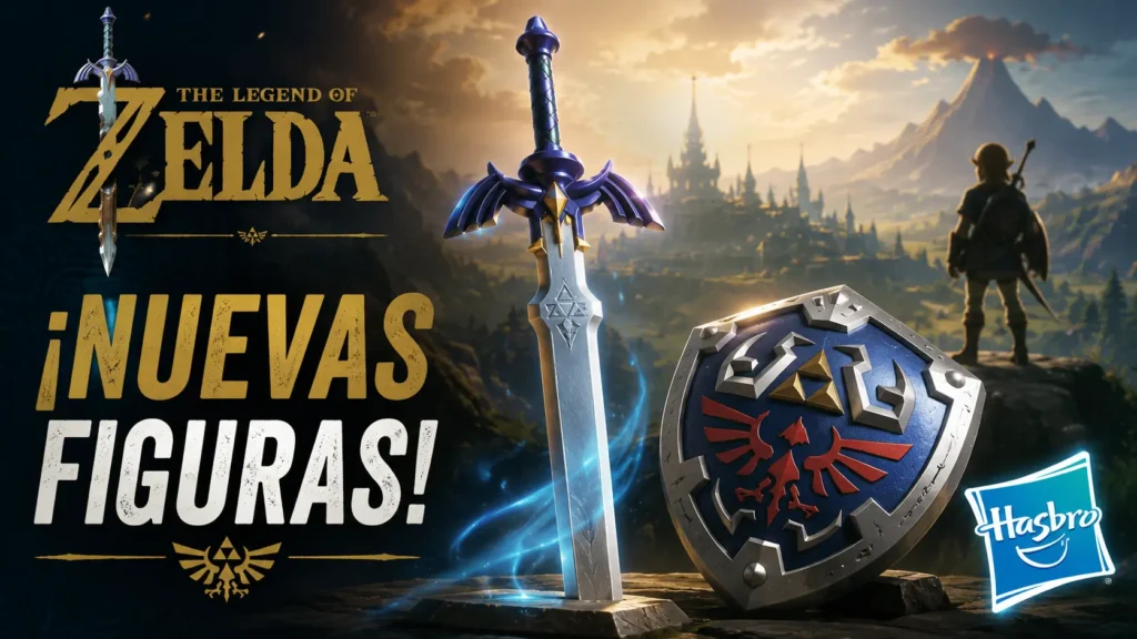 Hasbro adelanta sus primeras figuras oficiales de The Legend of Zelda.