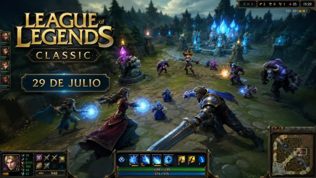 League of Legends Classic recupera la Grieta del Invocador de la Temporada 3 y los campeones originales.