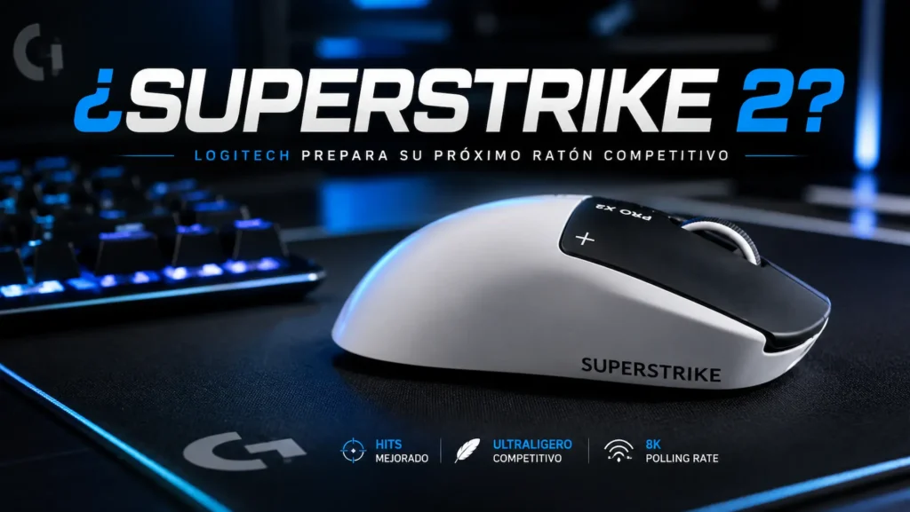 Concepto del Logitech G Pro X2 Superstrike 2 basado en la última filtración.