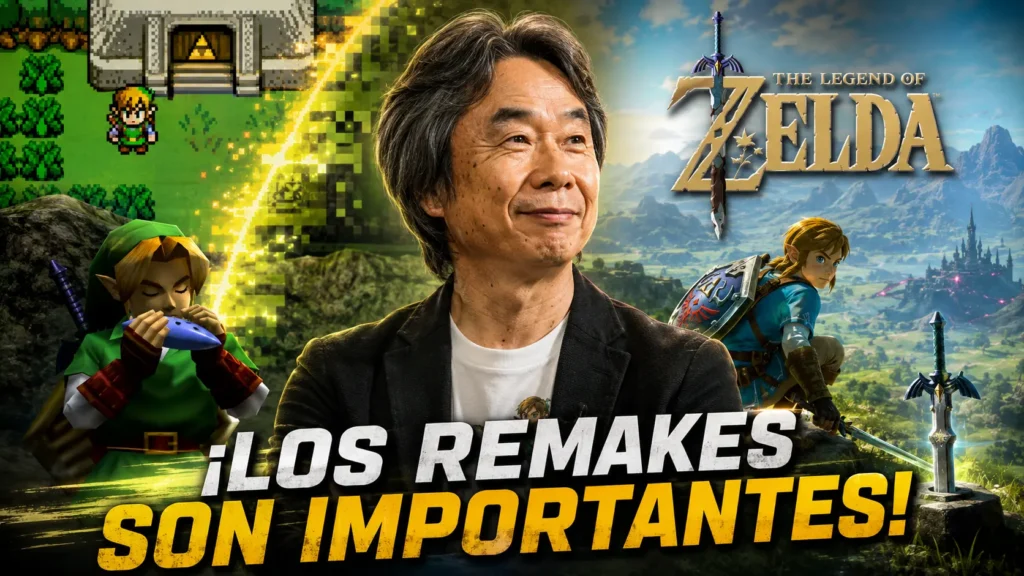Shigeru Miyamoto defiende la importancia de los remakes de Zelda para atraer nuevos jugadores.
