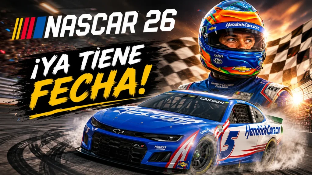 NASCAR 26 confirma su lanzamiento para el 18 de septiembre con importantes novedades.