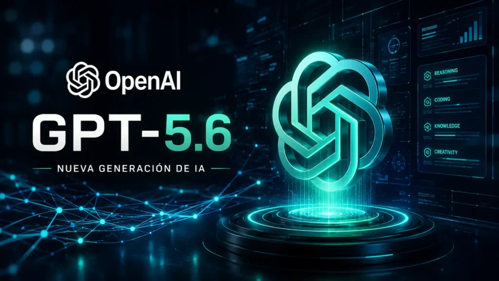 OpenAI anuncia el lanzamiento público de GPT-5.6, su modelo de inteligencia artificial más avanzado.