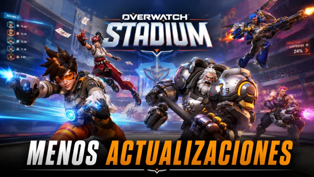 Héroes de Overwatch en una imagen relacionada con el fin de las grandes actualizaciones de uno de sus modos.