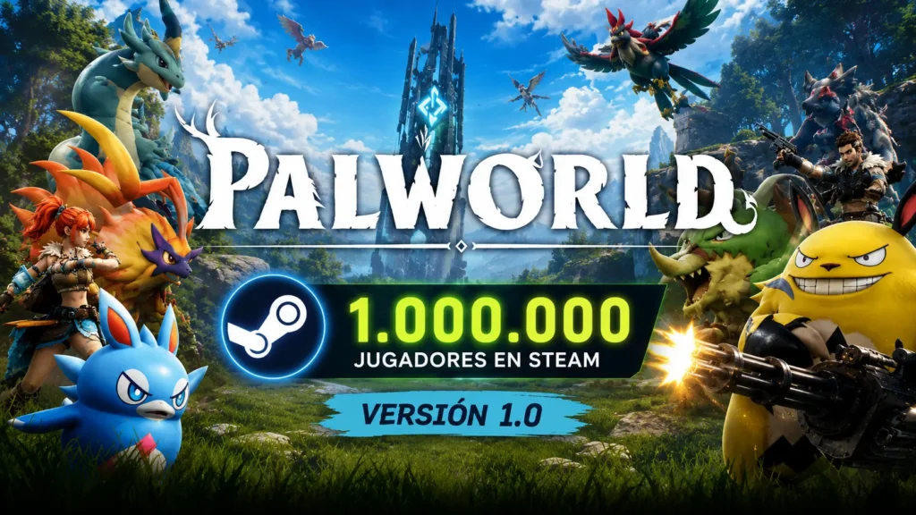 Palworld vuelve a superar los 900.000 jugadores simultáneos en Steam.