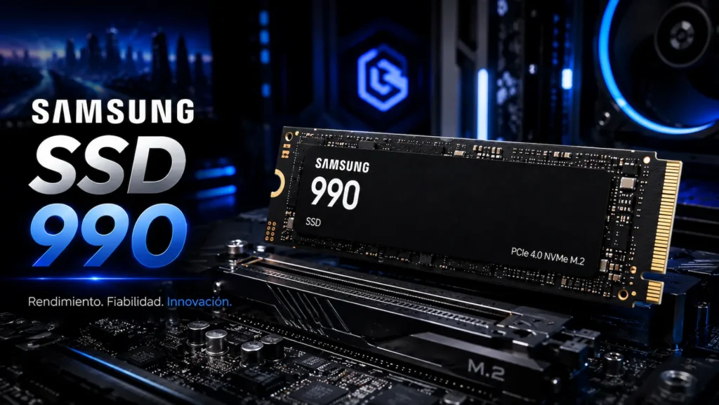 Unidad Samsung SSD 990 relacionada con la filtración de un nuevo modelo PCIe 4.0.