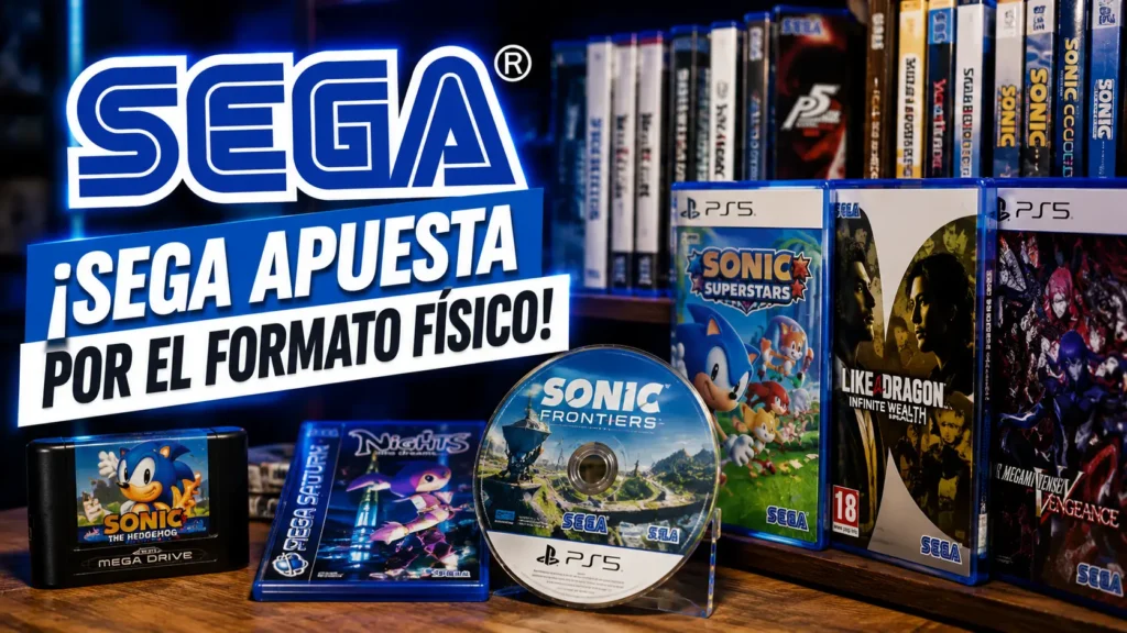 SEGA confirma que seguirá lanzando videojuegos en formato físico.
