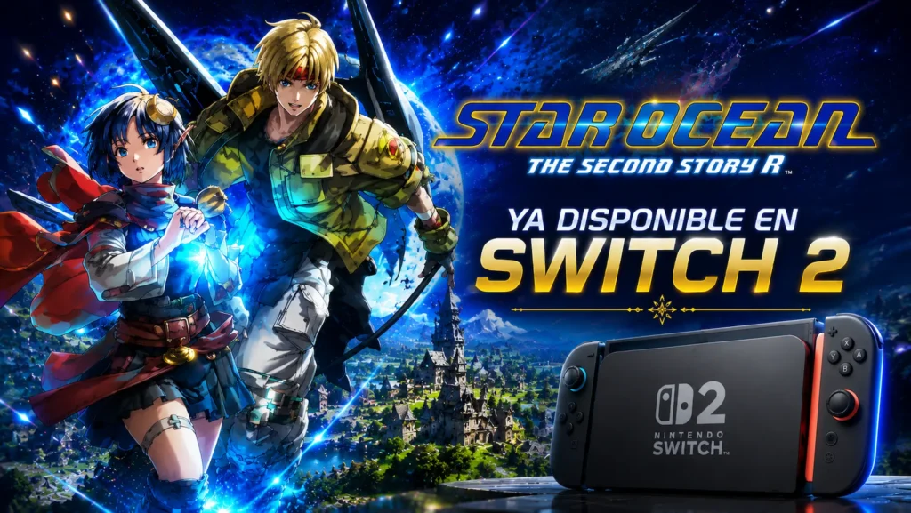 Claude y Rena en Star Ocean The Second Story R con motivo de su lanzamiento para Nintendo Switch 2.