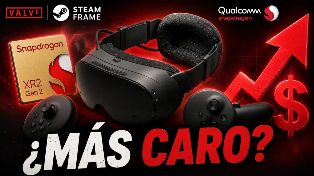 Steam Frame podría encarecerse tras la subida de precios de los chips Snapdragon de Qualcomm.