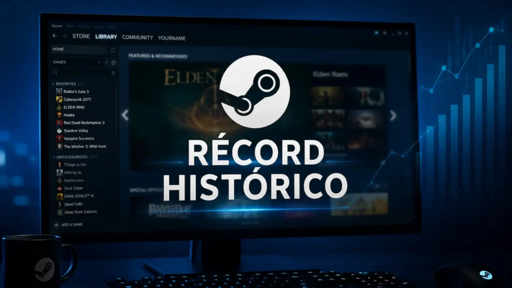 Steam registra ingresos récord durante el primer semestre de 2026 según un informe de mercado.