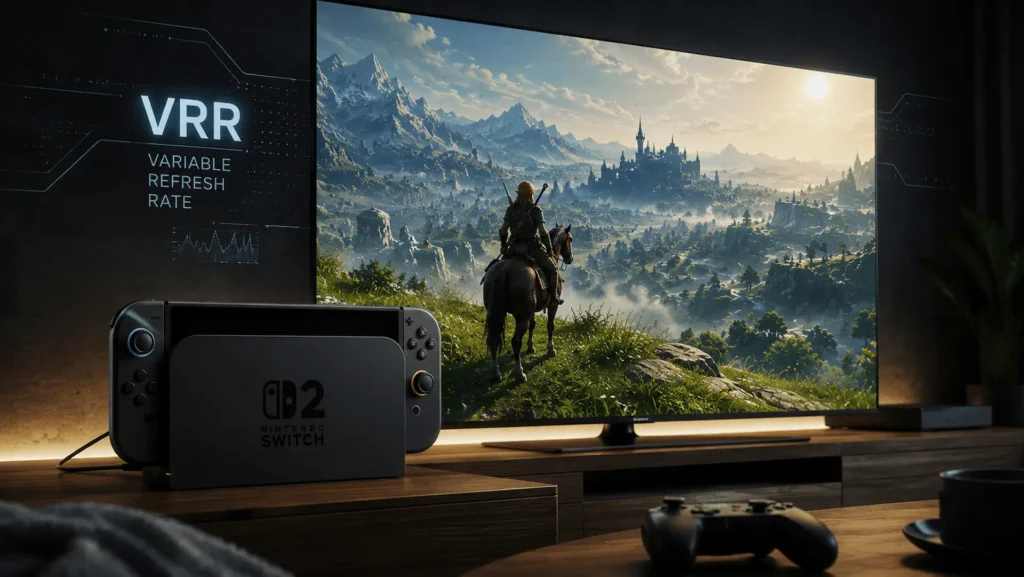 Nintendo Switch 2 podría recibir soporte para VRR en modo televisión según una reciente oferta de trabajo.