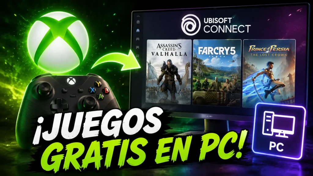 Ubisoft permite conseguir gratis la versión de PC de varios juegos comprados en Xbox.