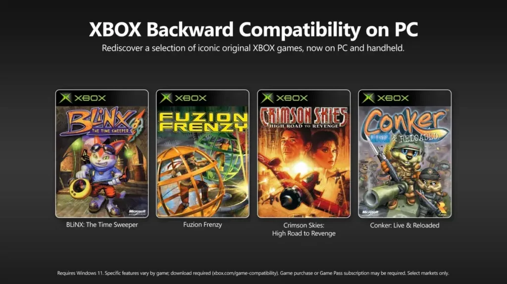 Los primeros cuatro juegos clásicos de Xbox ya están disponibles en PC. retrocompatibilidad xbox