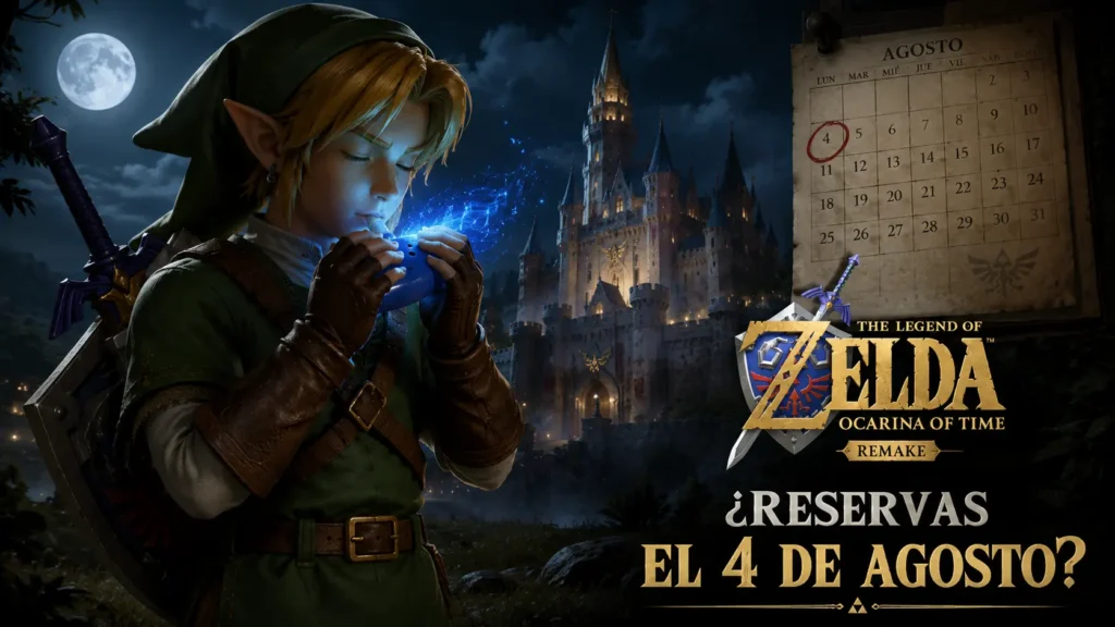 Link protagoniza The Legend of Zelda: Ocarina of Time Remake en una imagen relacionada con el rumor sobre la apertura de las reservas.